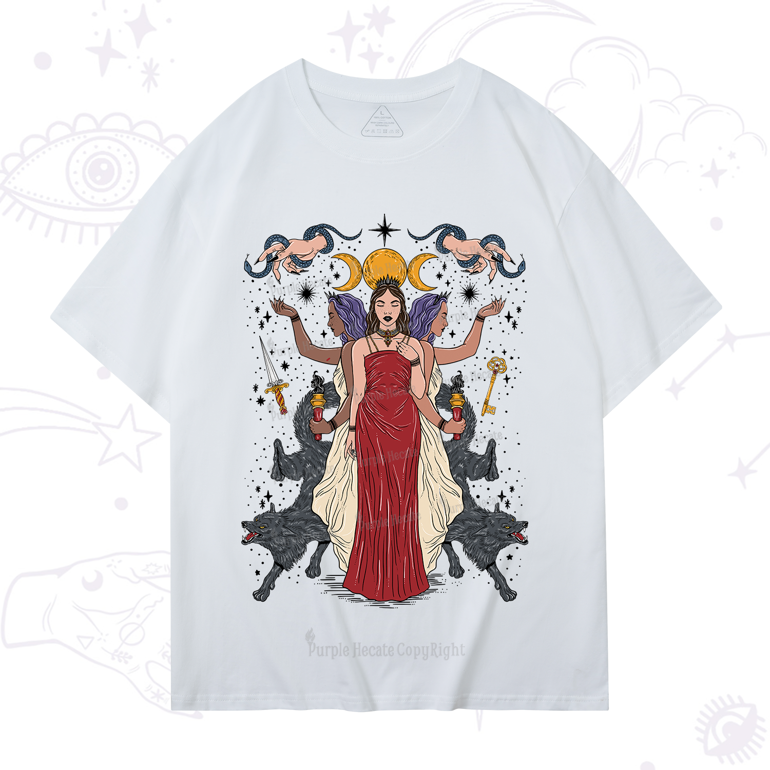 Purplehecate The Triple Goddess Hecate T-Shirt