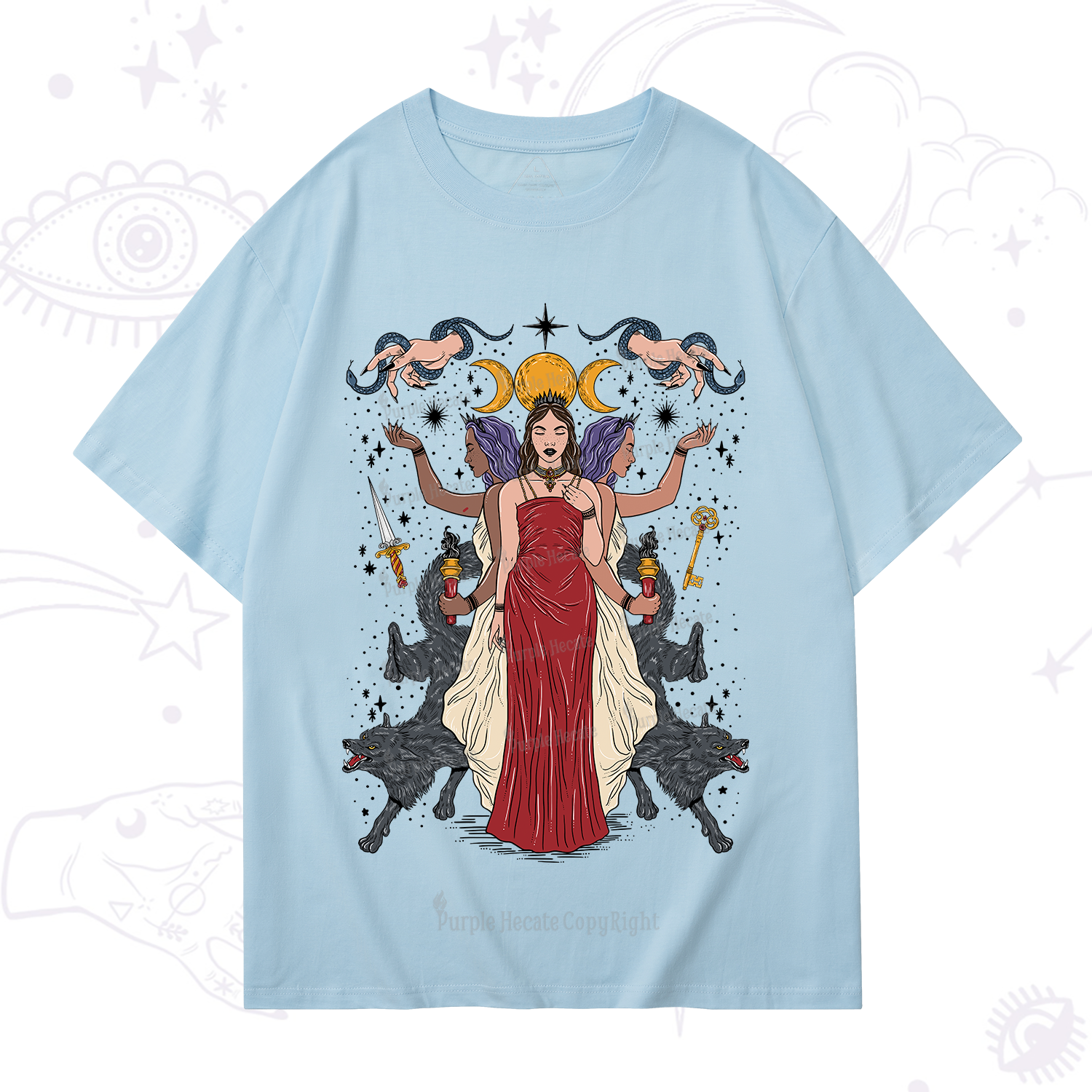 Purplehecate The Triple Goddess Hecate T-Shirt