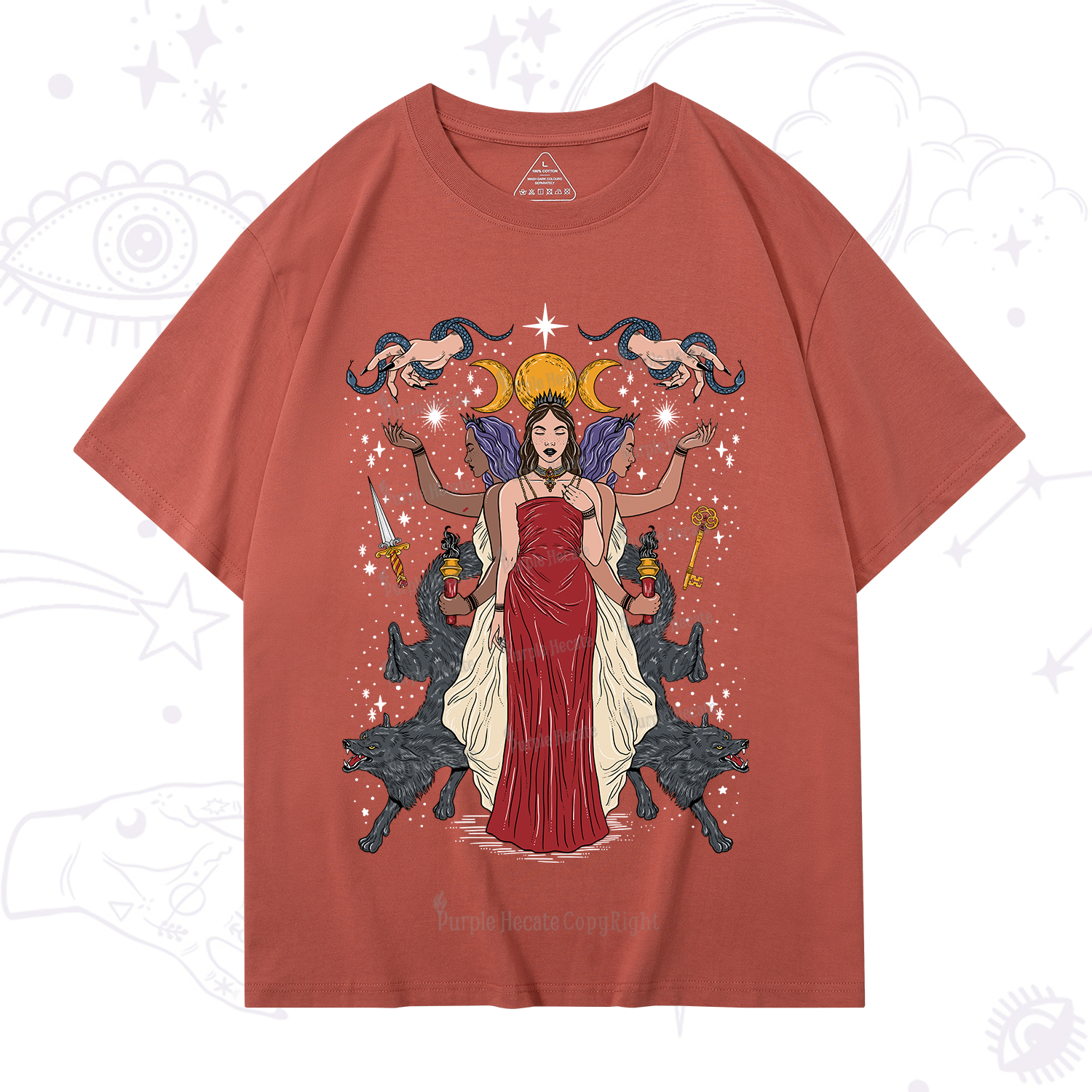 Purplehecate The Triple Goddess Hecate T-Shirt