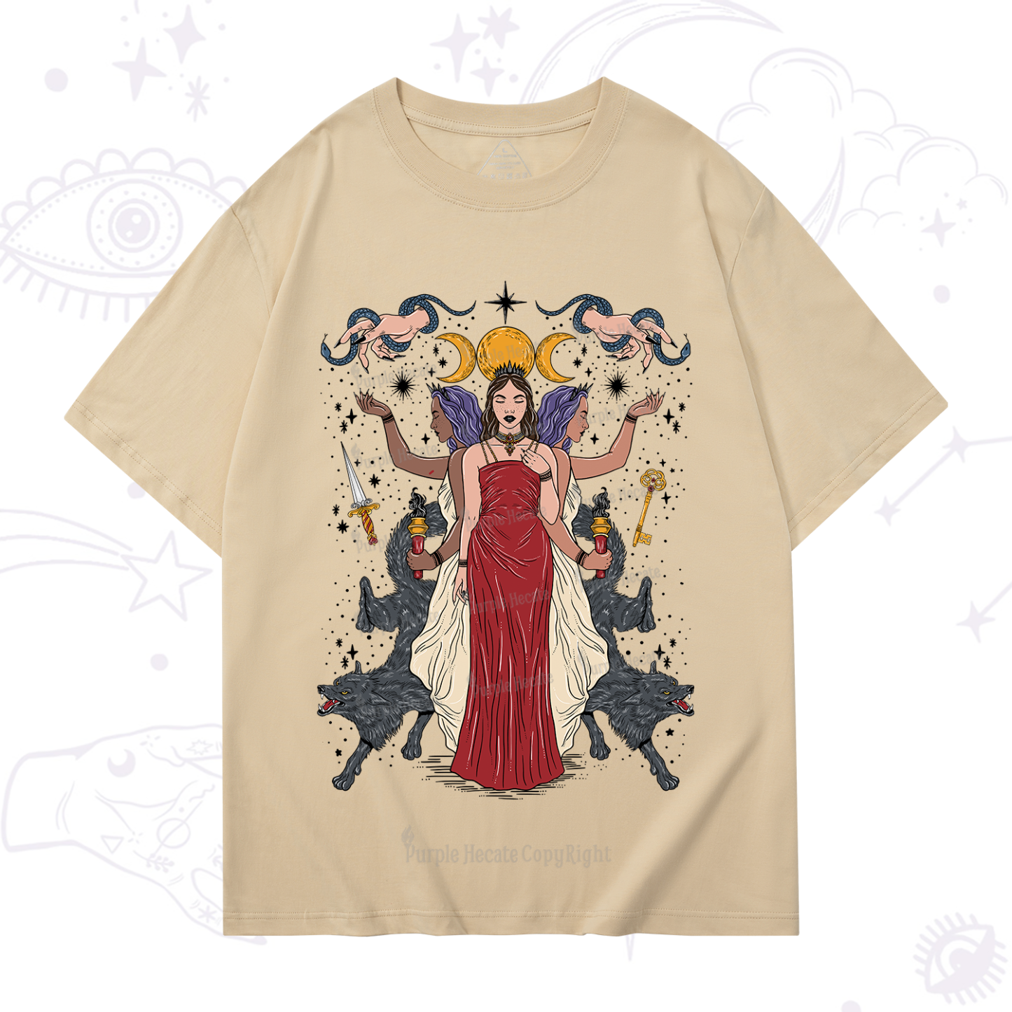 Purplehecate The Triple Goddess Hecate T-Shirt
