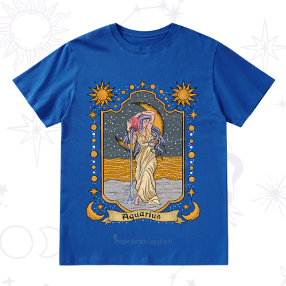 Purplehecate Aquarius Zodiac T-Shirt