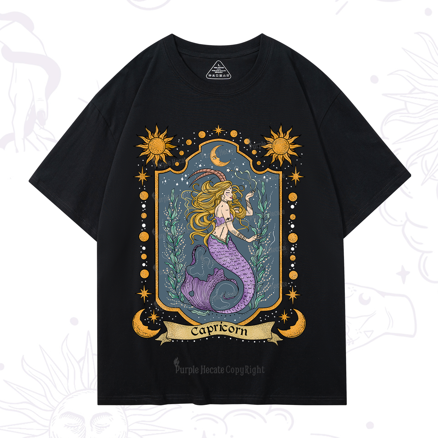 Purplehecate Capricorn Zodiac T-Shirt