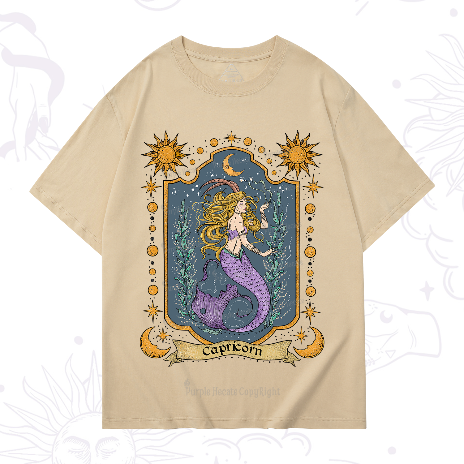 Purplehecate Capricorn Zodiac T-Shirt