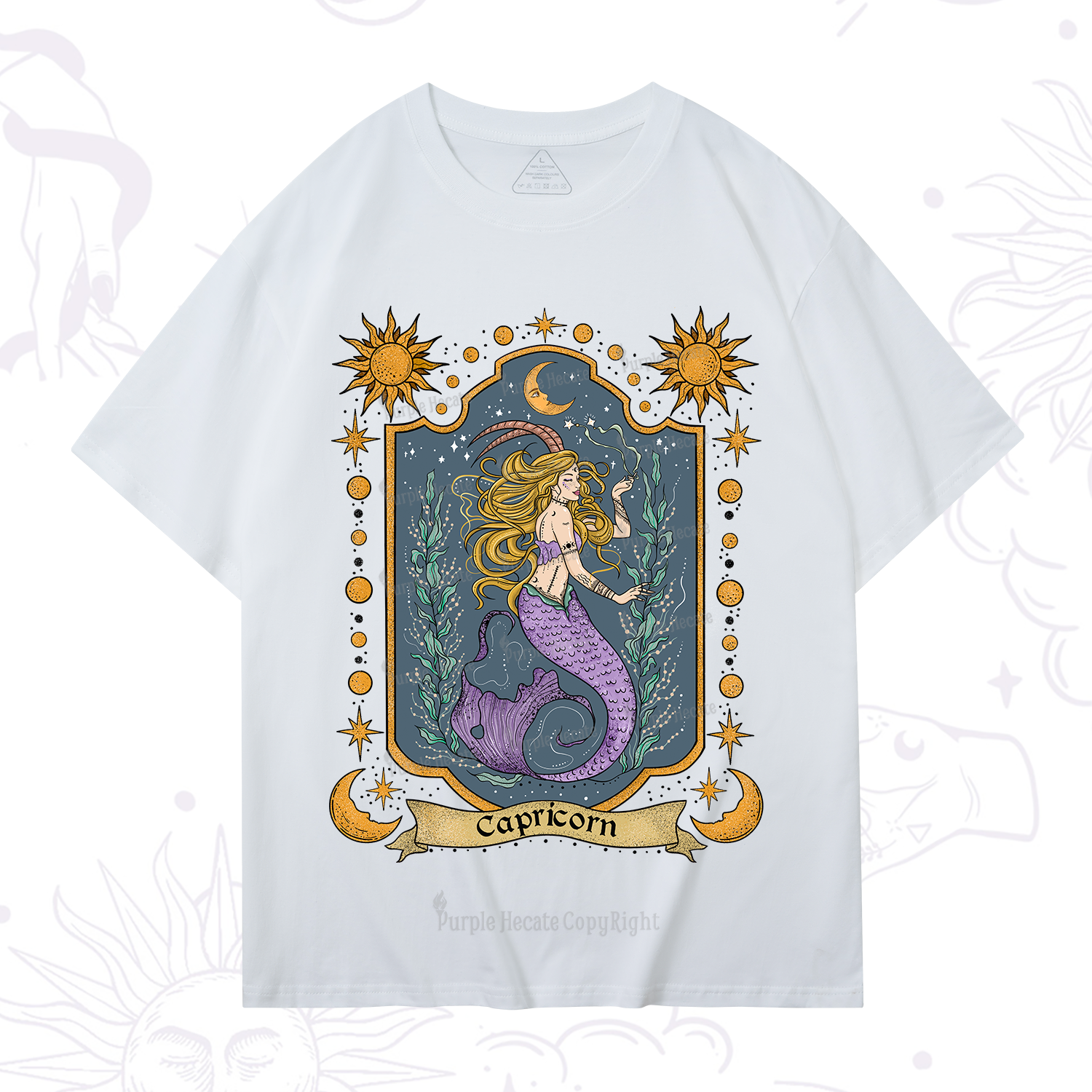 Purplehecate Capricorn Zodiac T-Shirt