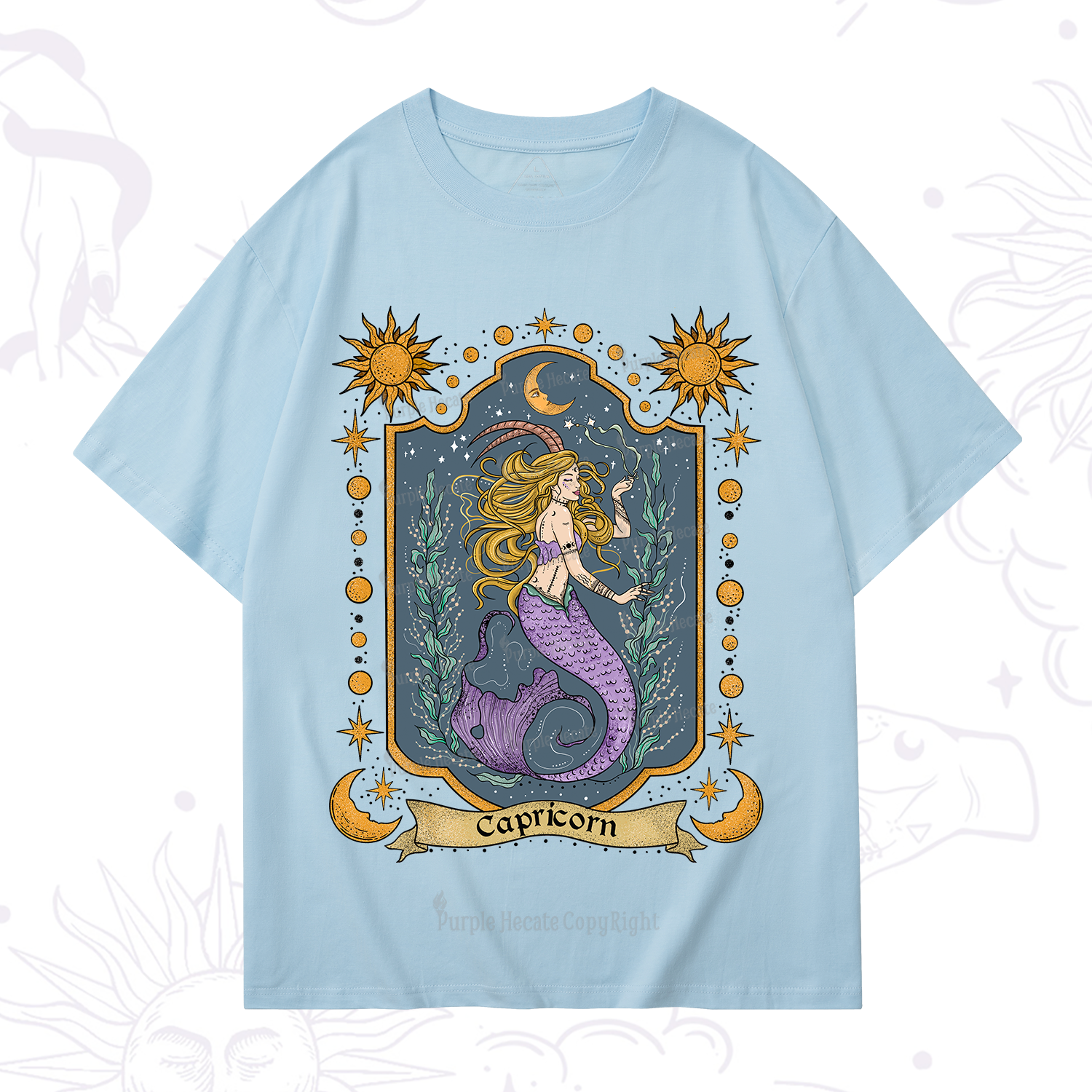 Purplehecate Capricorn Zodiac T-Shirt