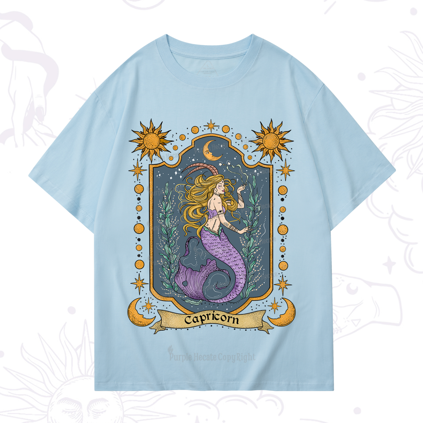 Purplehecate Capricorn Zodiac T-Shirt