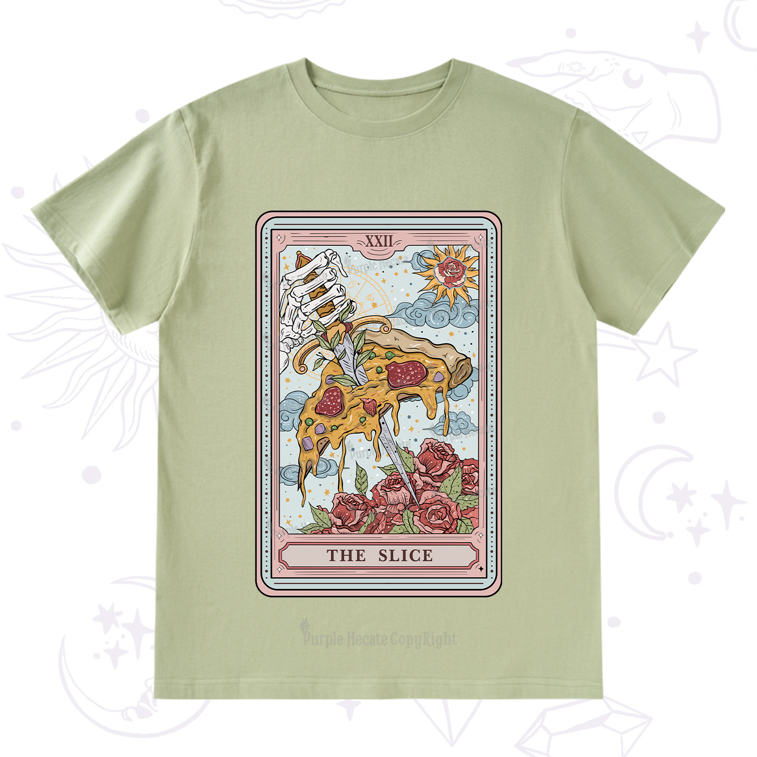 Purplehecate The Slice Tarot T-Shirt