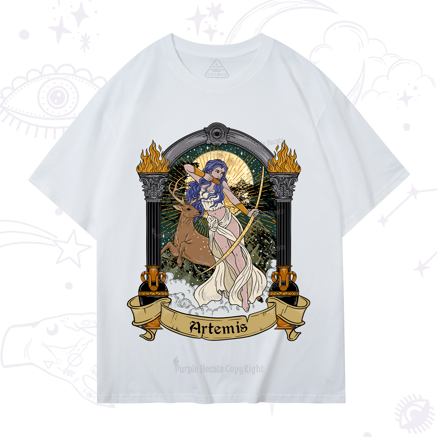 Purplehecate The Huntress Goddess Artemis T-Shirt