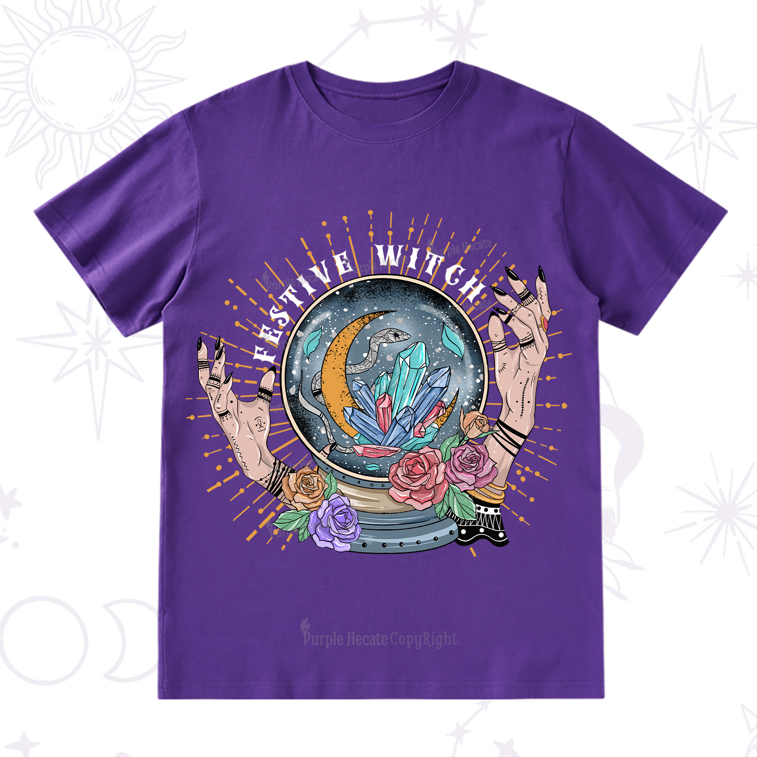 Purplehecate Festive Witch T-Shirt