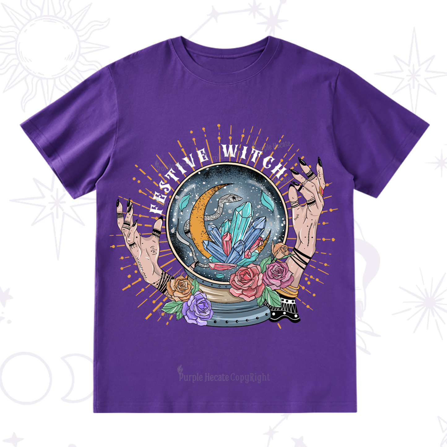 Purplehecate Festive Witch T-Shirt