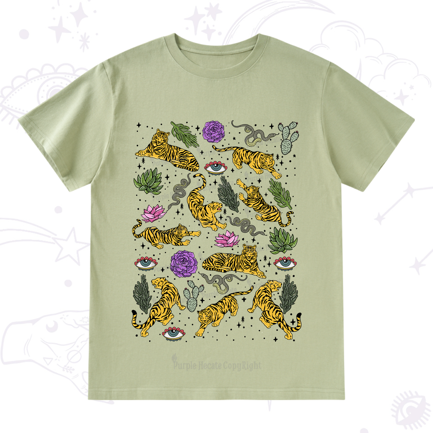 Purplehecate Desert Tiger T-Shirt