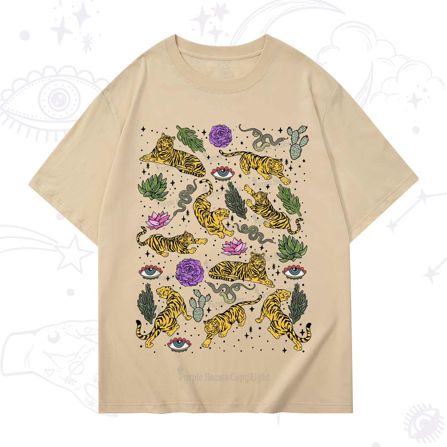 Purplehecate Desert Tiger T-Shirt