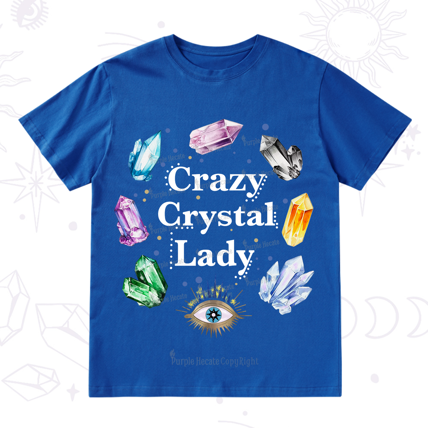Purplehecate Crazy Crystal Lady T-Shirt