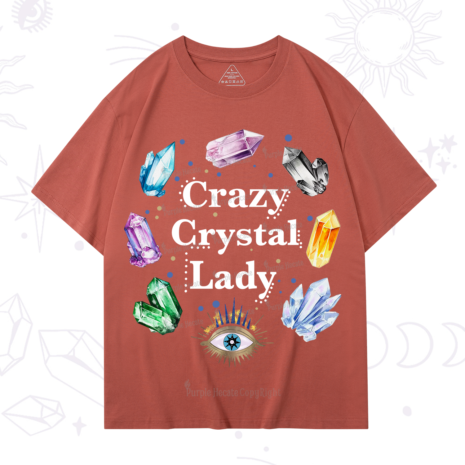 Purplehecate Crazy Crystal Lady T-Shirt