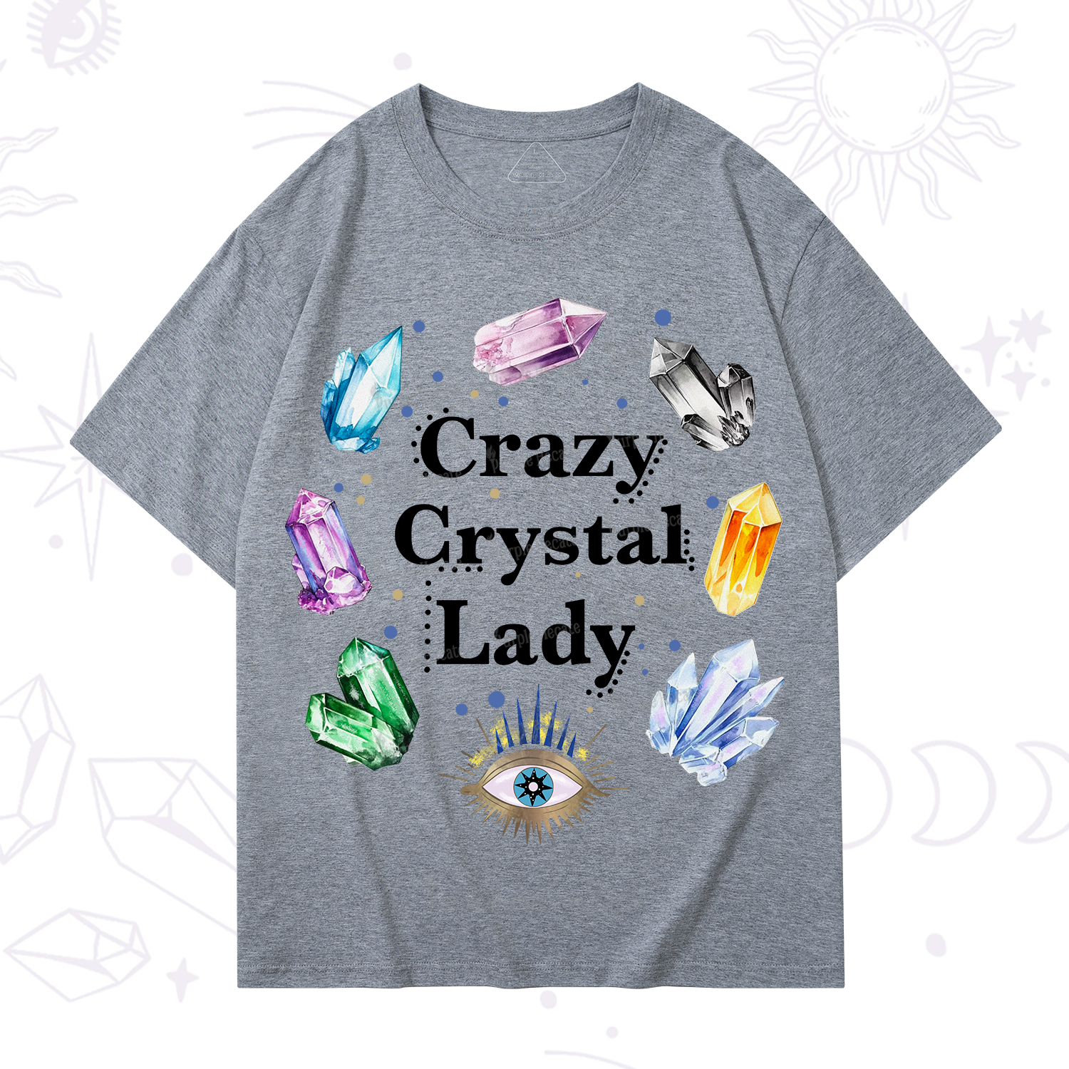 Purplehecate Crazy Crystal Lady T-Shirt