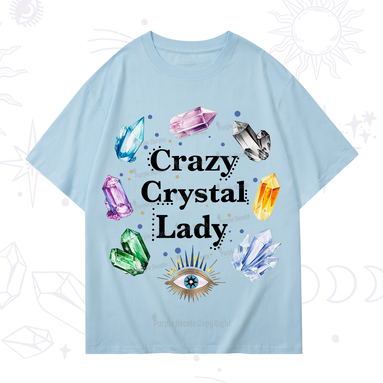 Purplehecate Crazy Crystal Lady T-Shirt