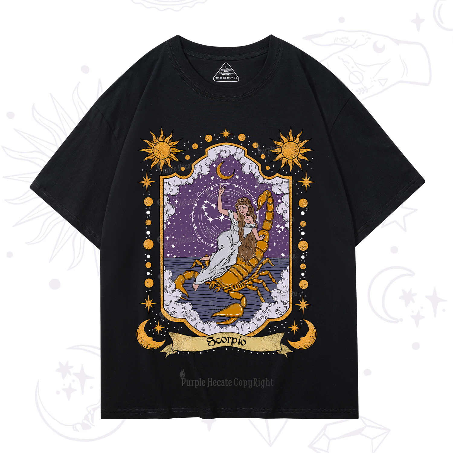 Purplehecate Scorpio Zodiac T-Shirt