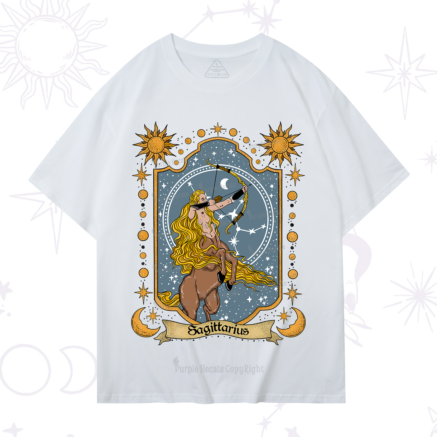 Purplehecate Sagittarius Zodiac T-Shirt