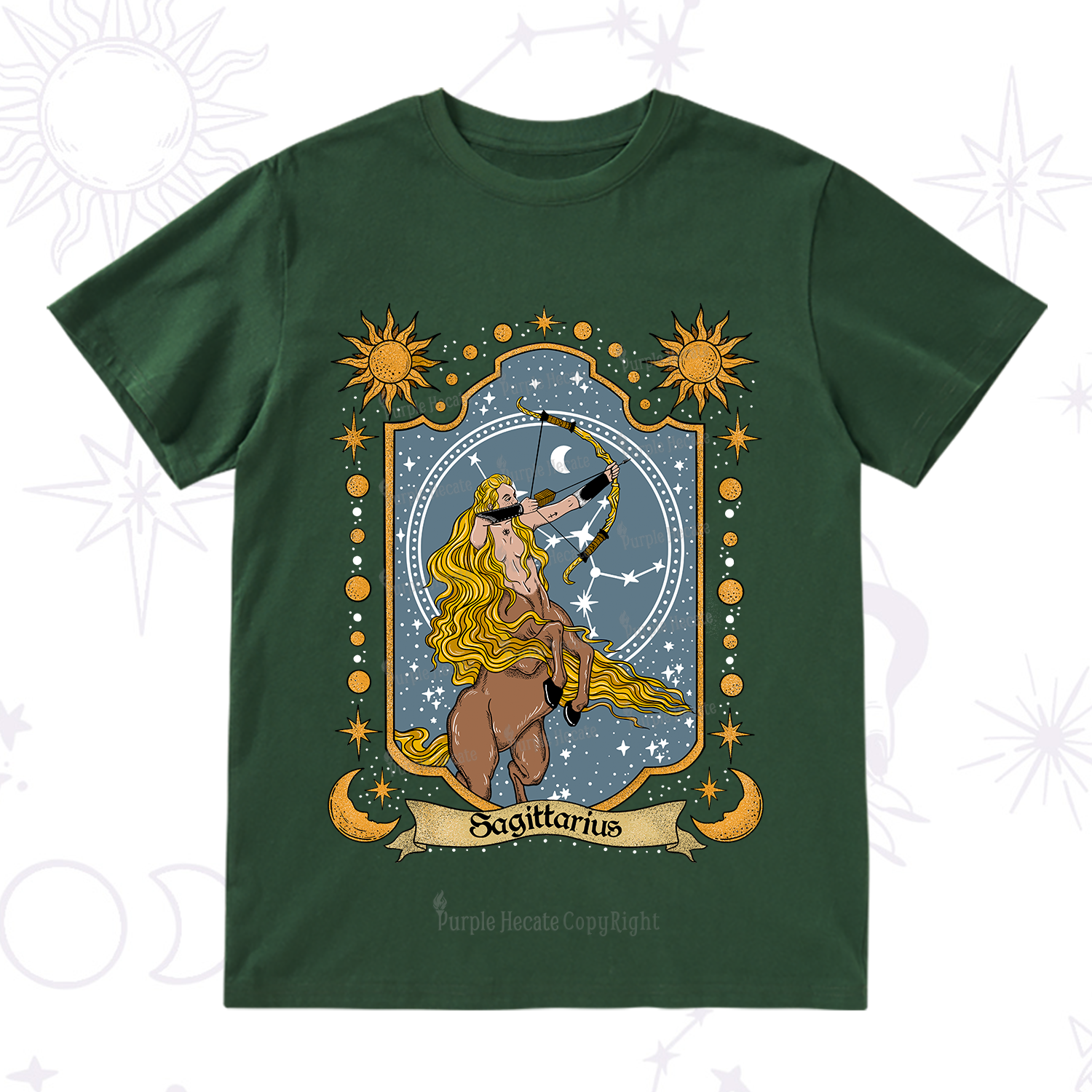 Purplehecate Sagittarius Zodiac T-Shirt