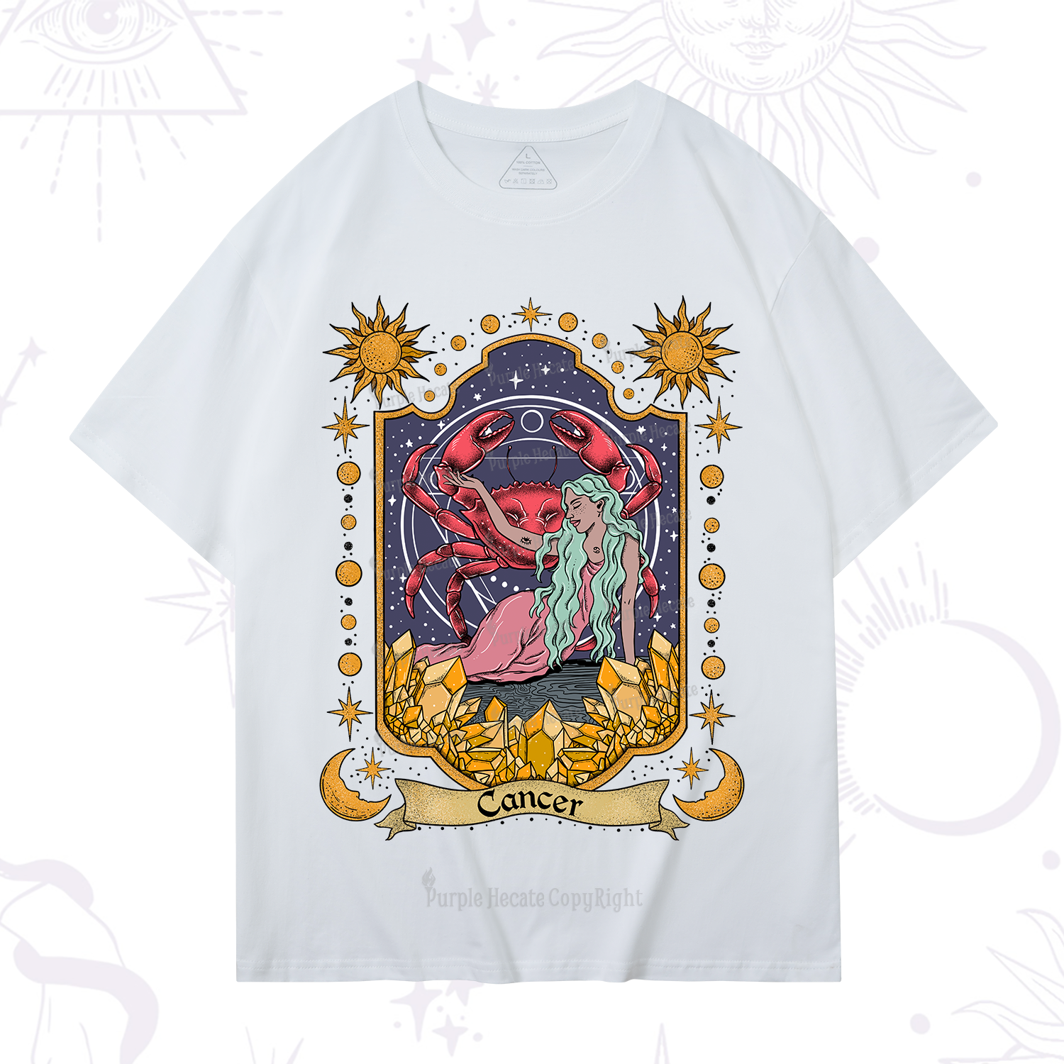Purplehecate Cancer Zodiac T-Shirt
