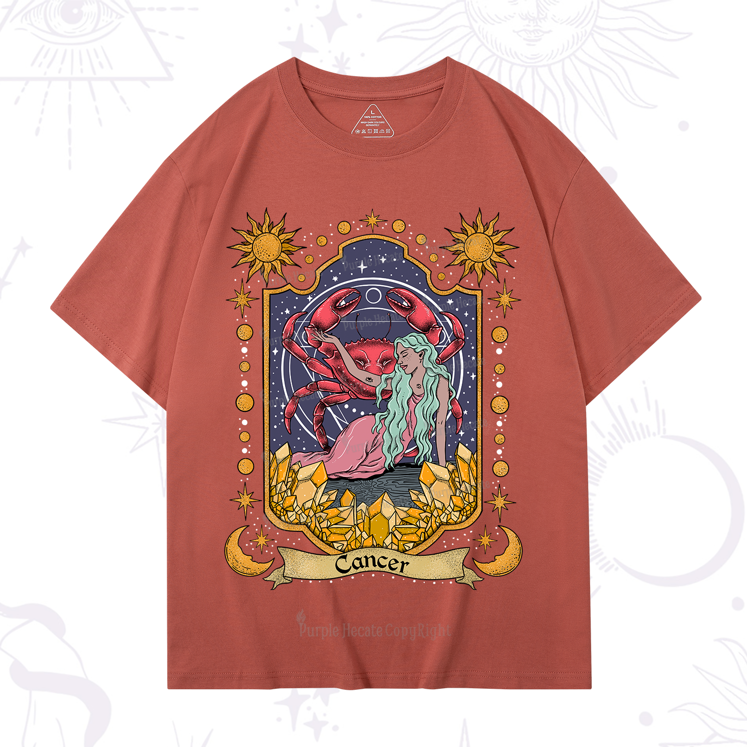 Purplehecate Cancer Zodiac T-Shirt