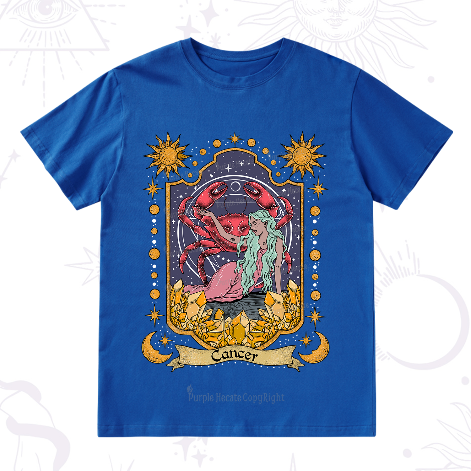 Purplehecate Cancer Zodiac T-Shirt