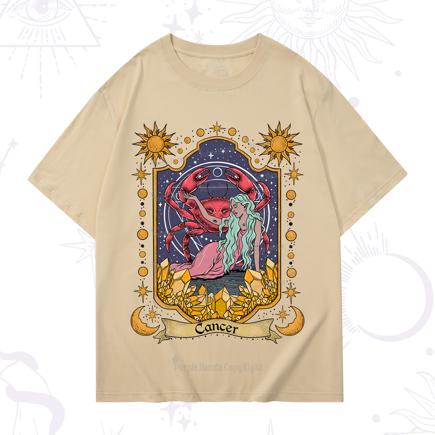 Purplehecate Cancer Zodiac T-Shirt
