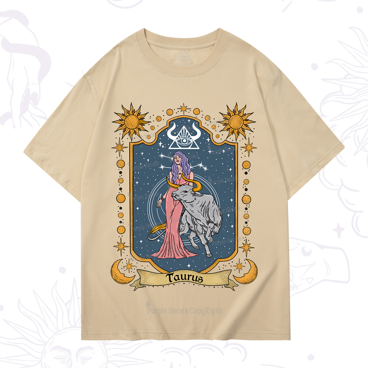Purplehecate Taurus Zodiac T-Shirt