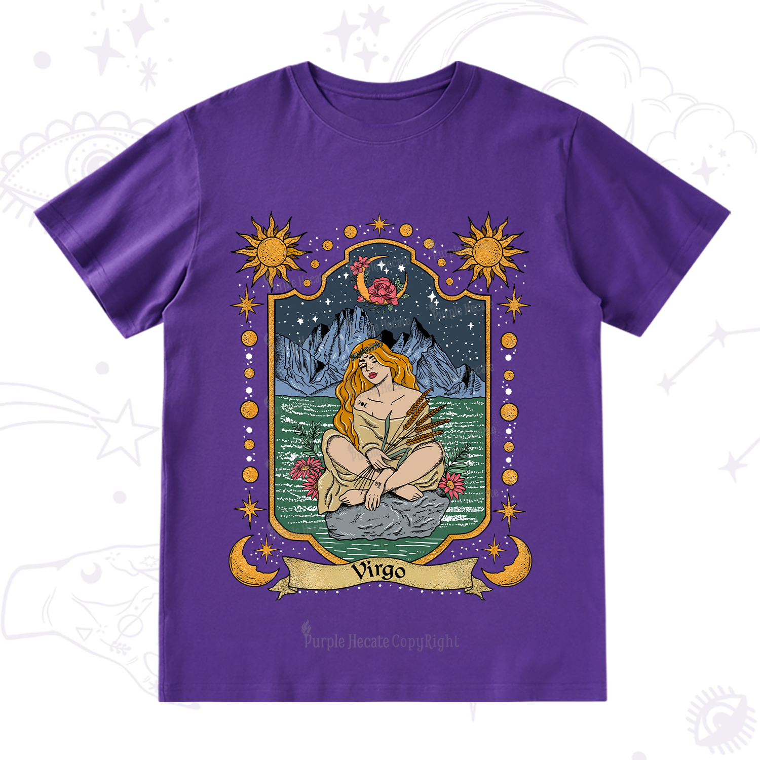 Purplehecate Virgo Zodiac T-Shirt