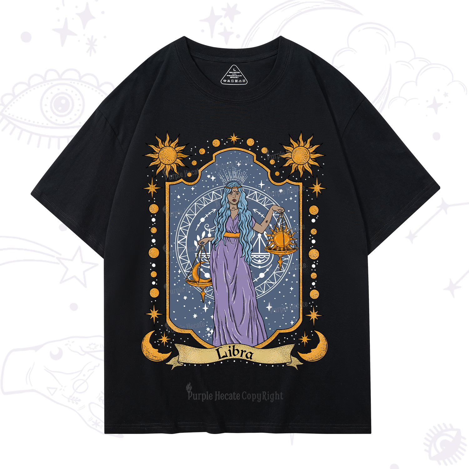 Purplehecate Libra Zodiac T-Shirt