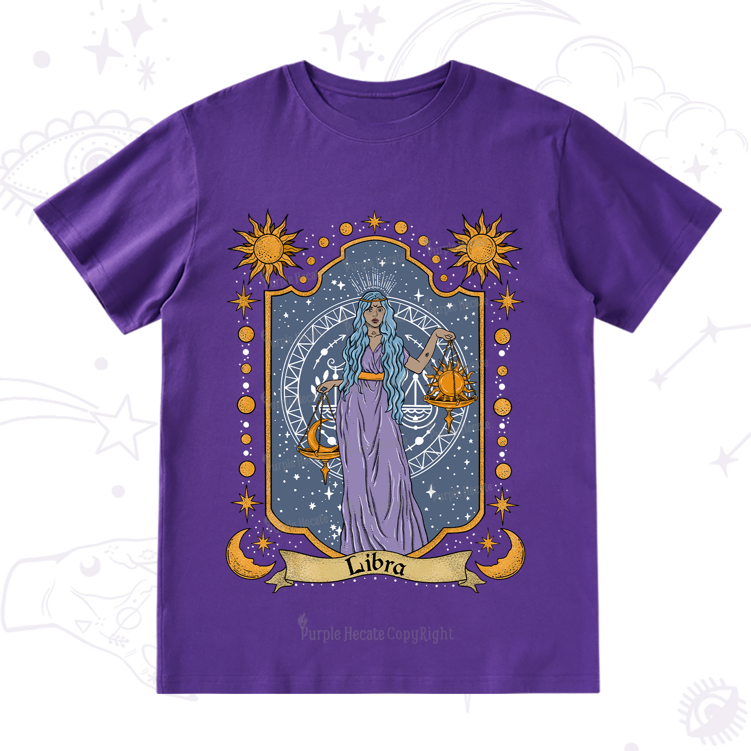 Purplehecate Libra Zodiac T-Shirt