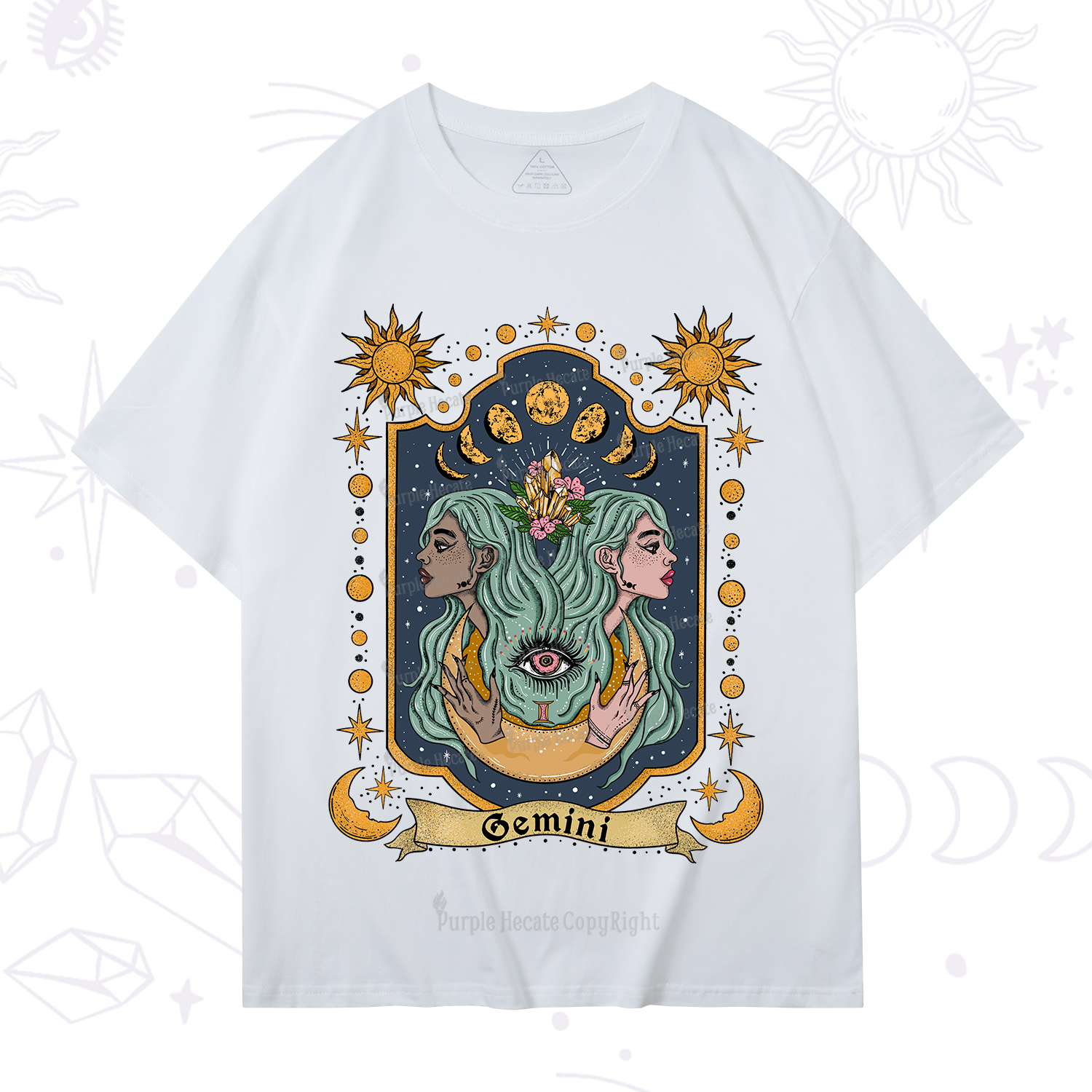 Purplehecate Gemini Zodiac T-Shirt