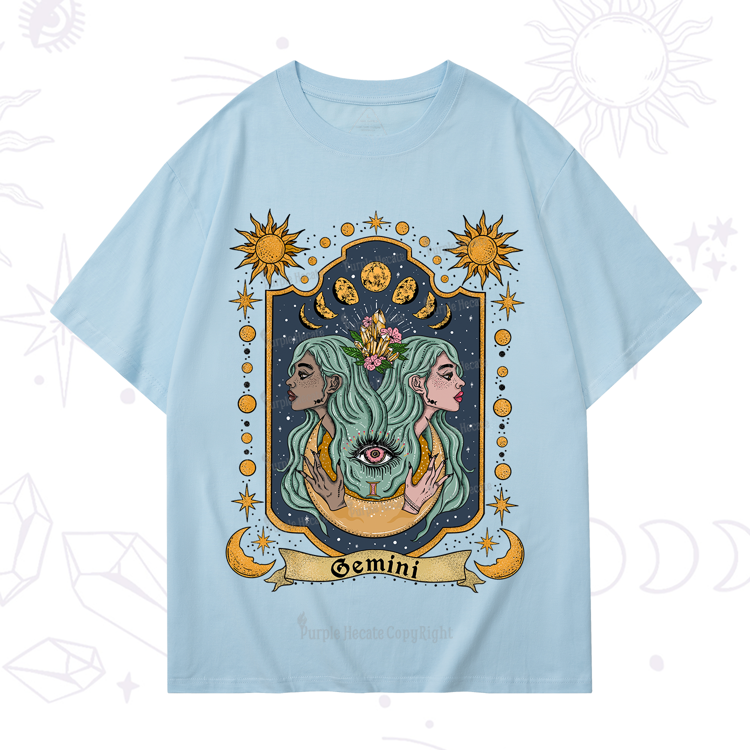 Purplehecate Gemini Zodiac T-Shirt