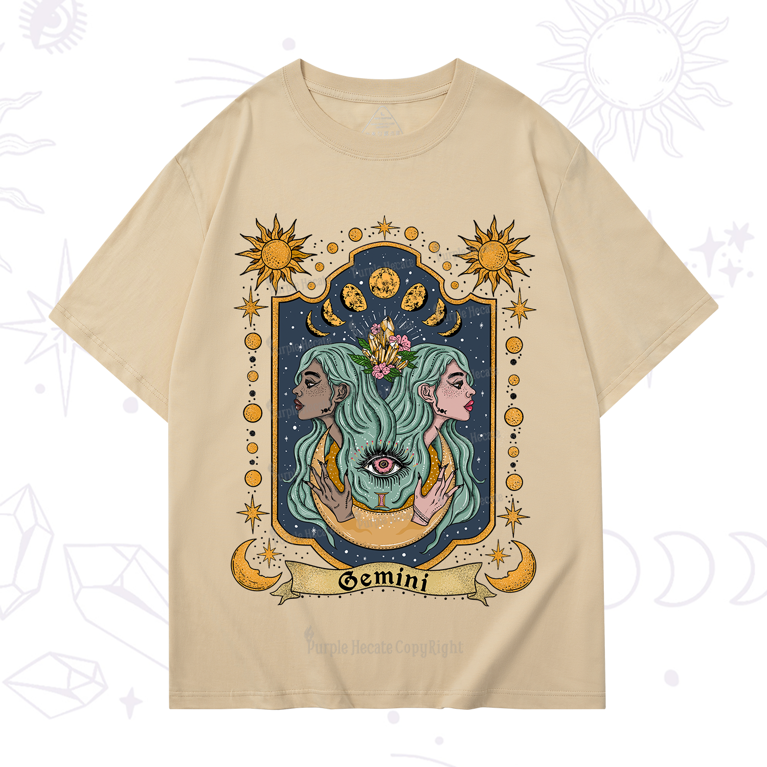 Purplehecate Gemini Zodiac T-Shirt