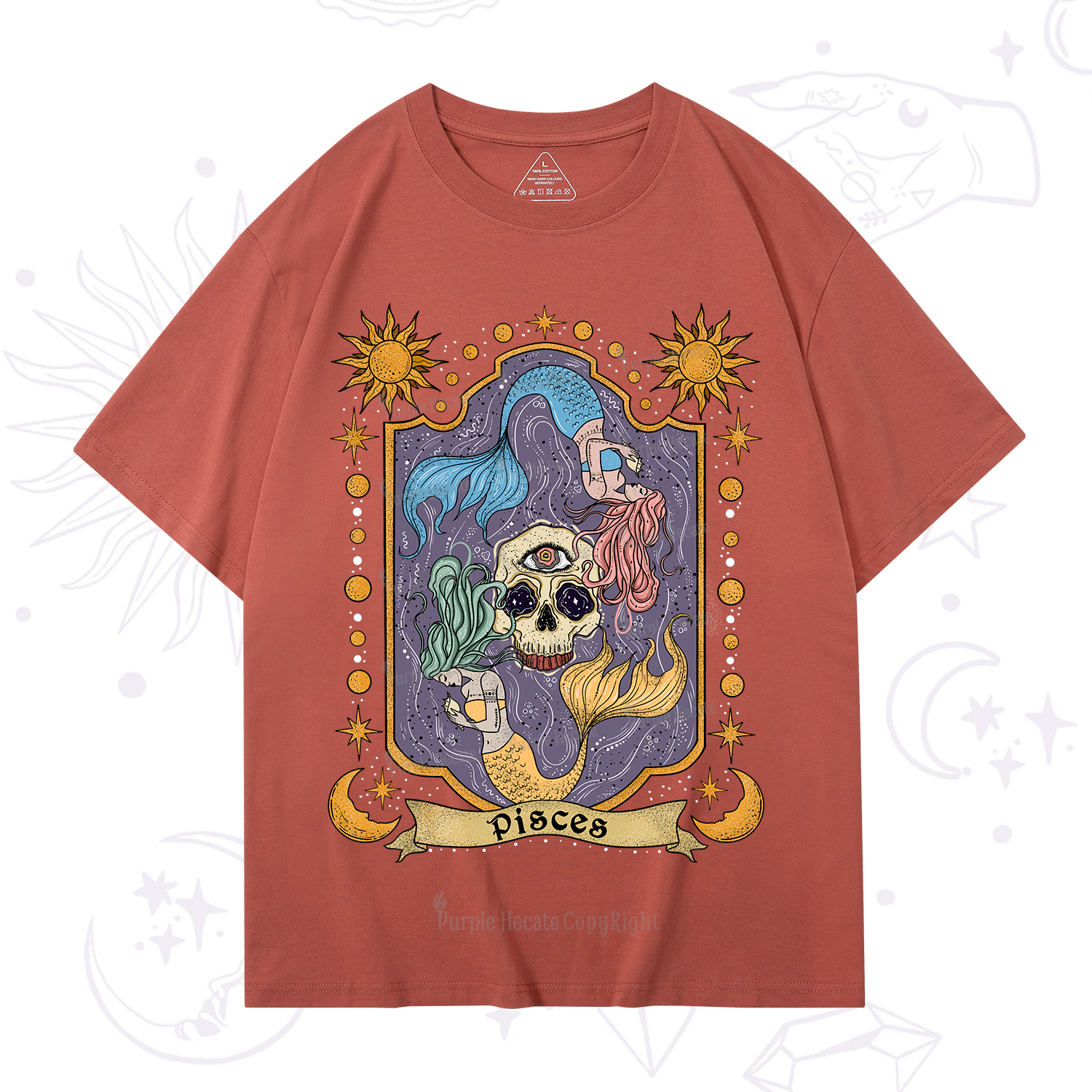 Purplehecate Pisces Zodiac T-Shirt