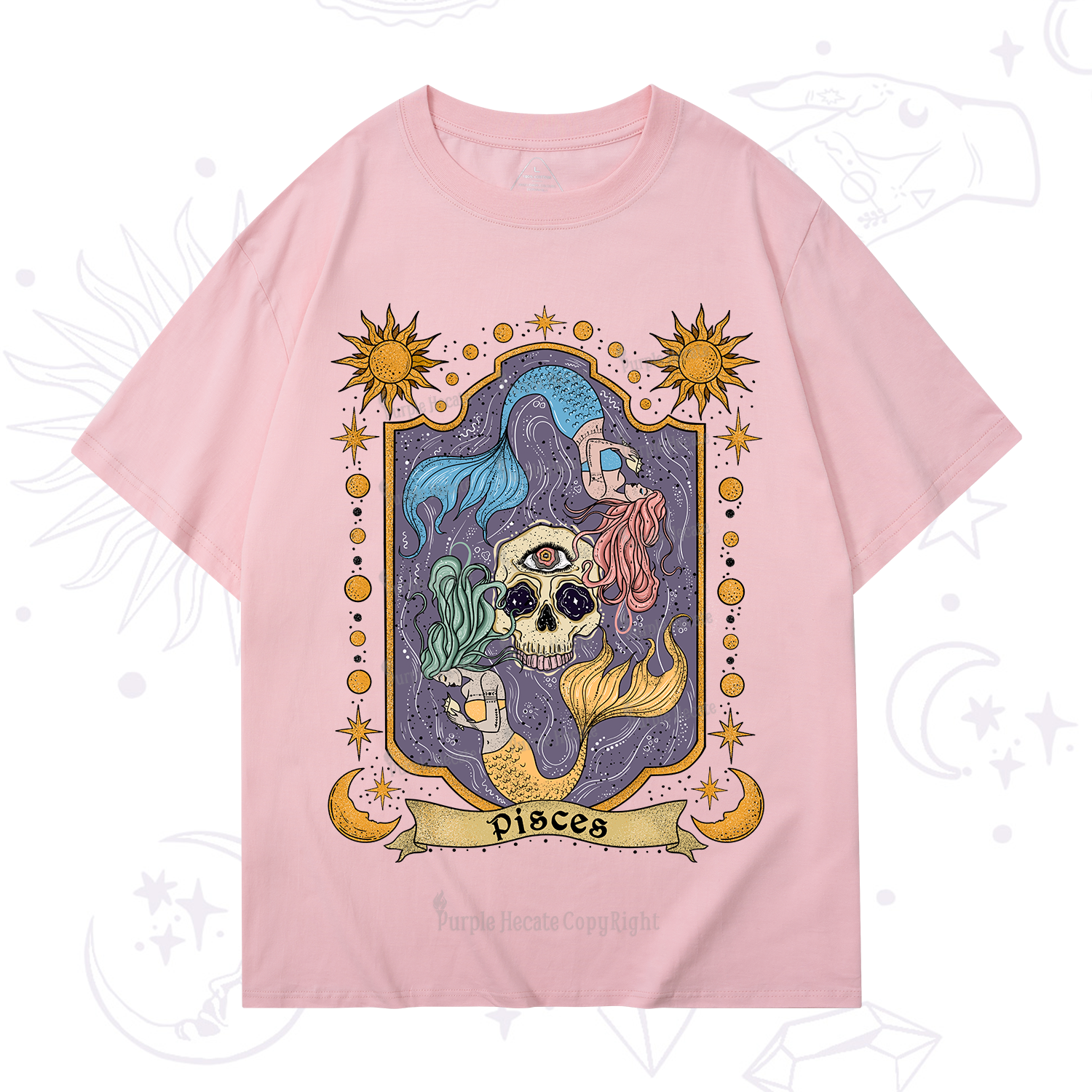 Purplehecate Pisces Zodiac T-Shirt