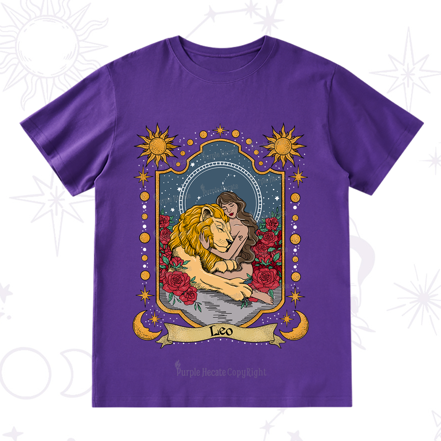 Purplehecate Leo Zodiac T-Shirt
