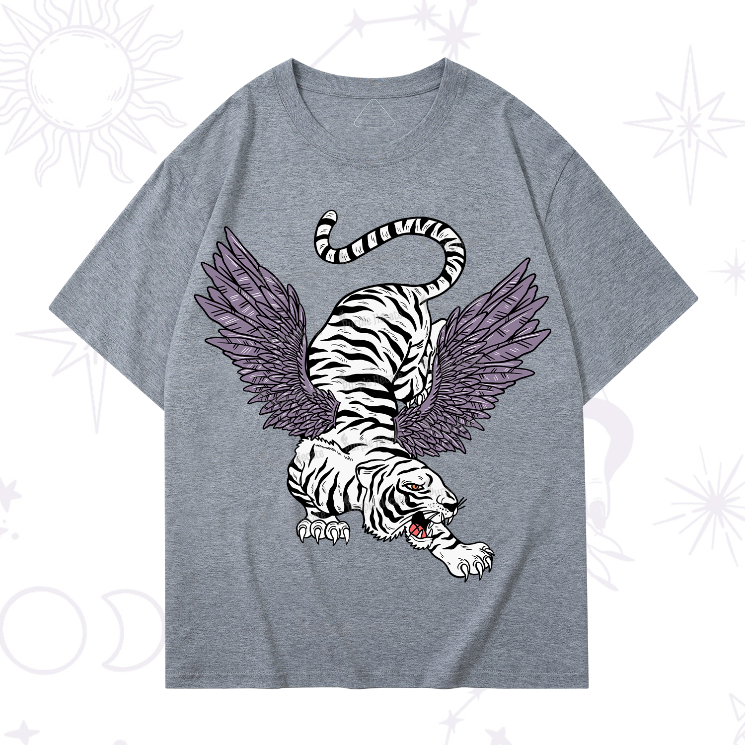 Purplehecate Tiger With Wings T-Shirt