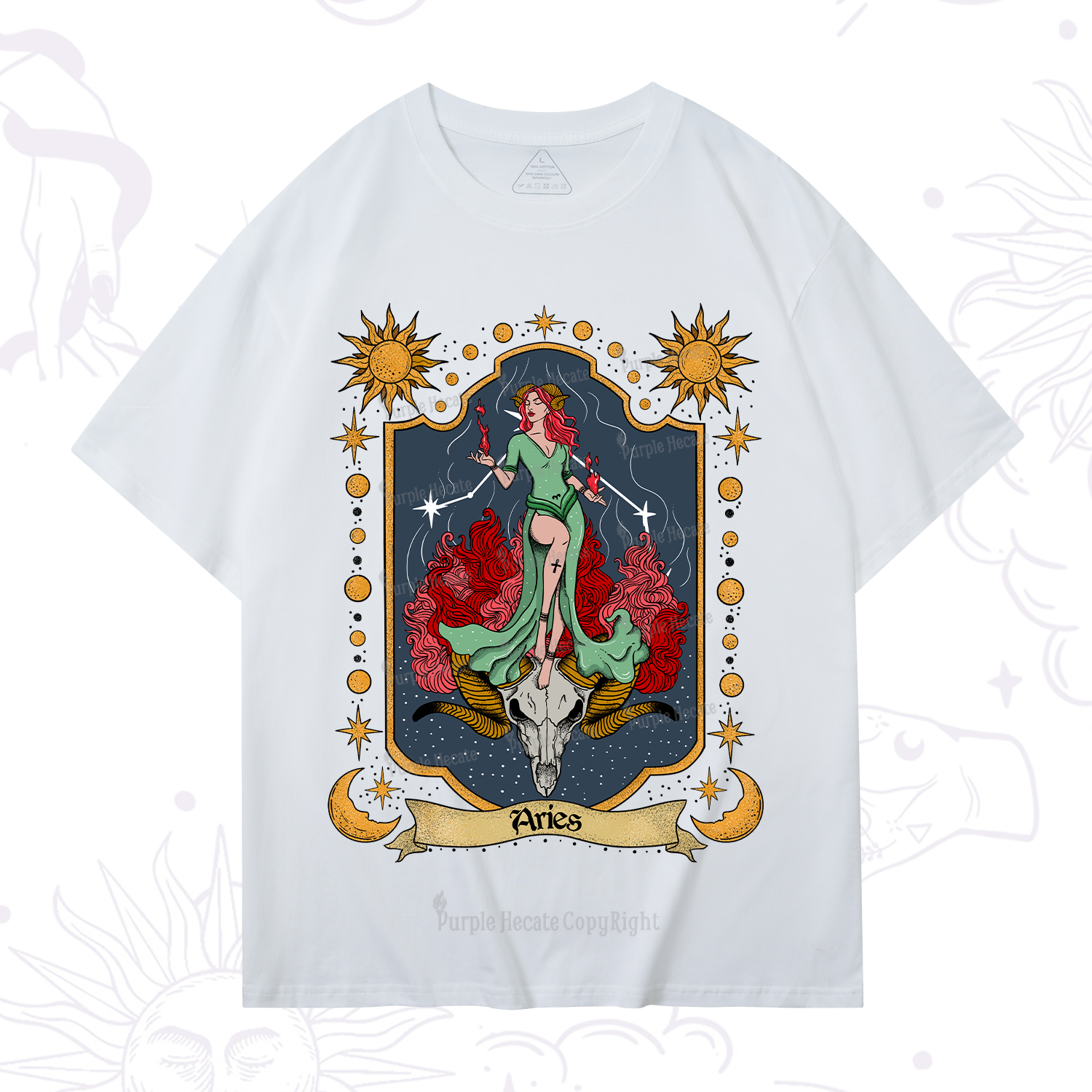 Purplehecate Aries Zodiac T-Shirt