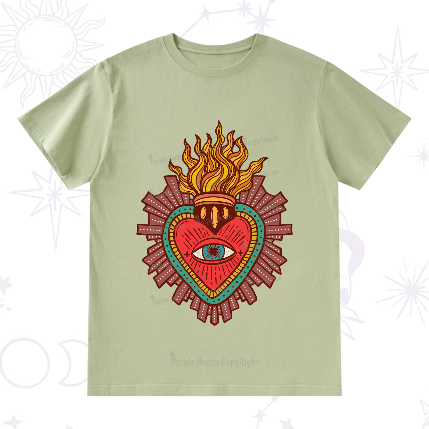 Purplehecate Sacred Heart T-Shirt