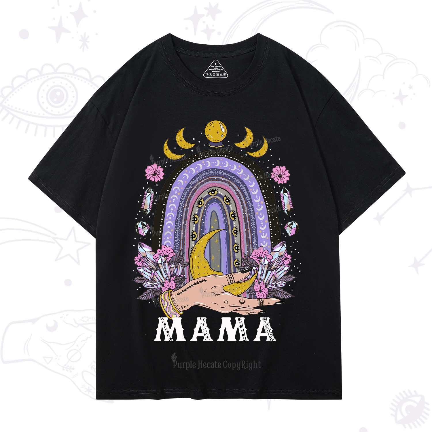Purplehecate Gothic Mama Rainbow T-Shirt