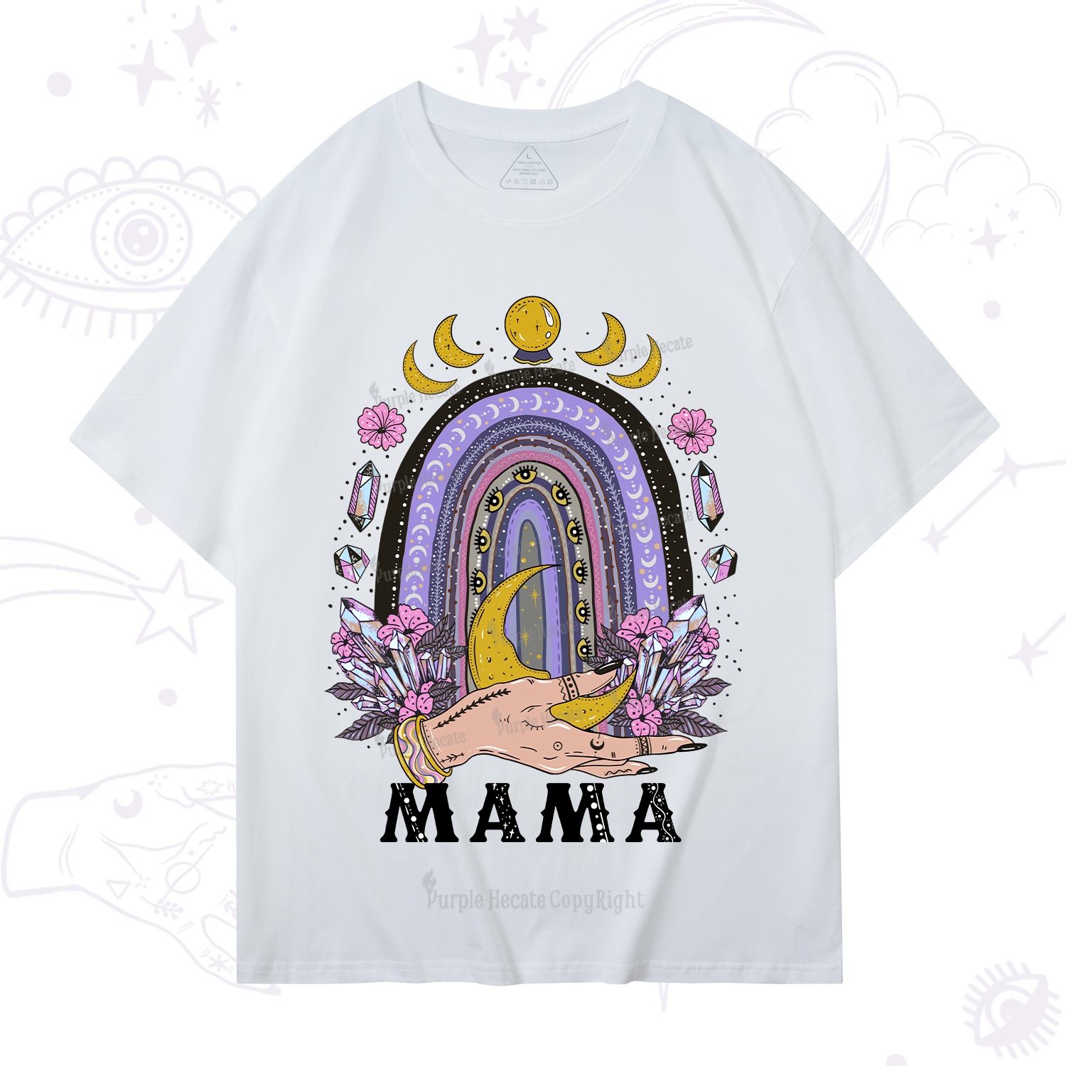 Purplehecate Gothic Mama Rainbow T-Shirt