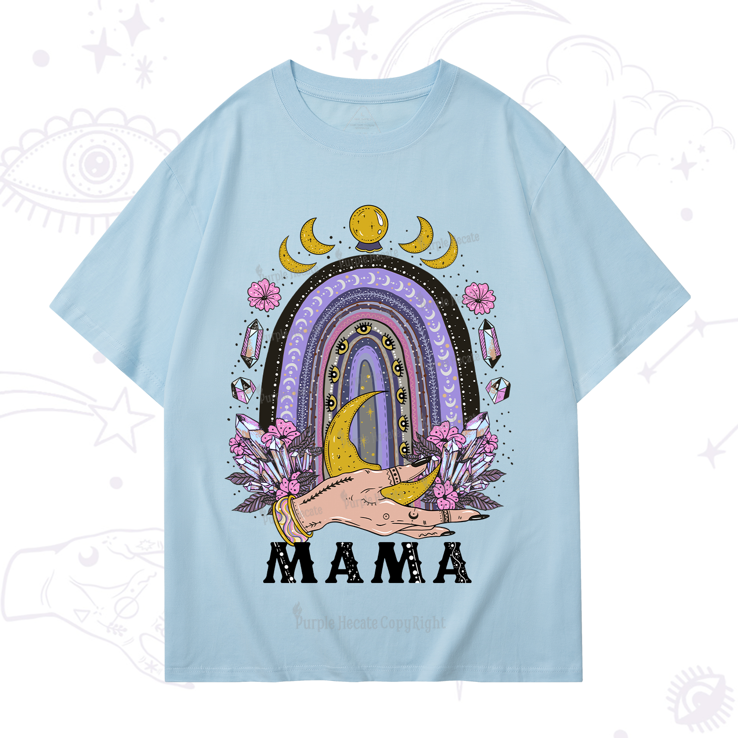 Purplehecate Gothic Mama Rainbow T-Shirt