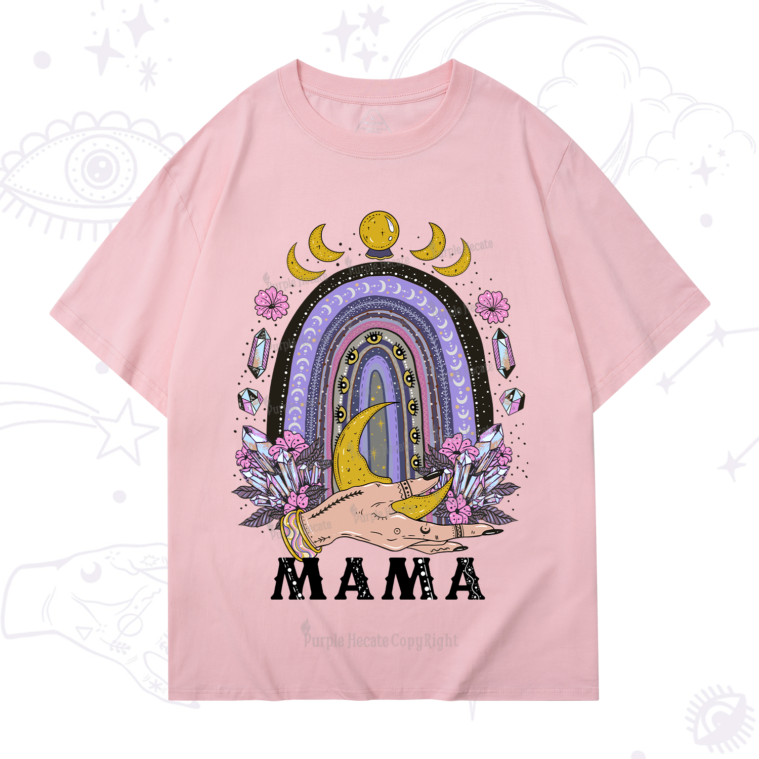 Purplehecate Gothic Mama Rainbow T-Shirt