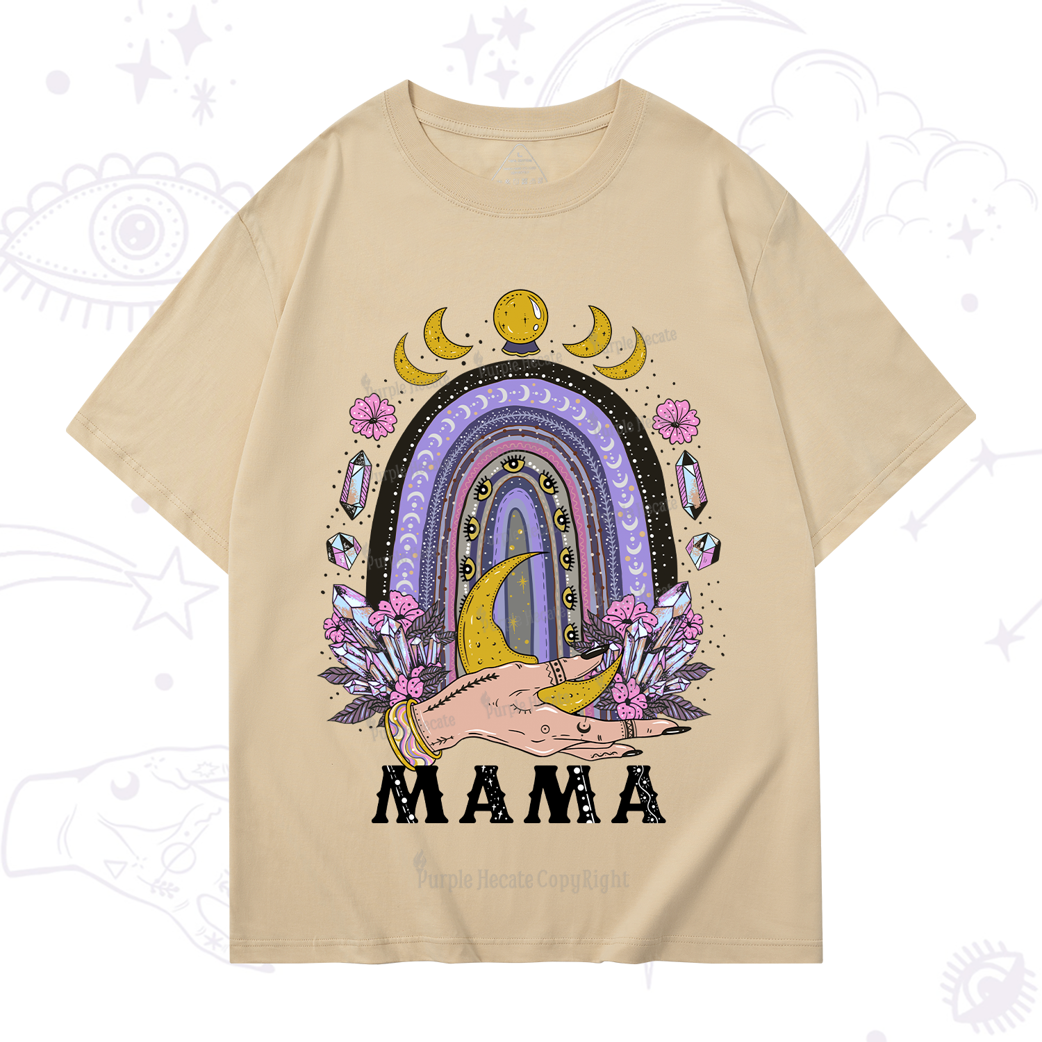 Purplehecate Gothic Mama Rainbow T-Shirt