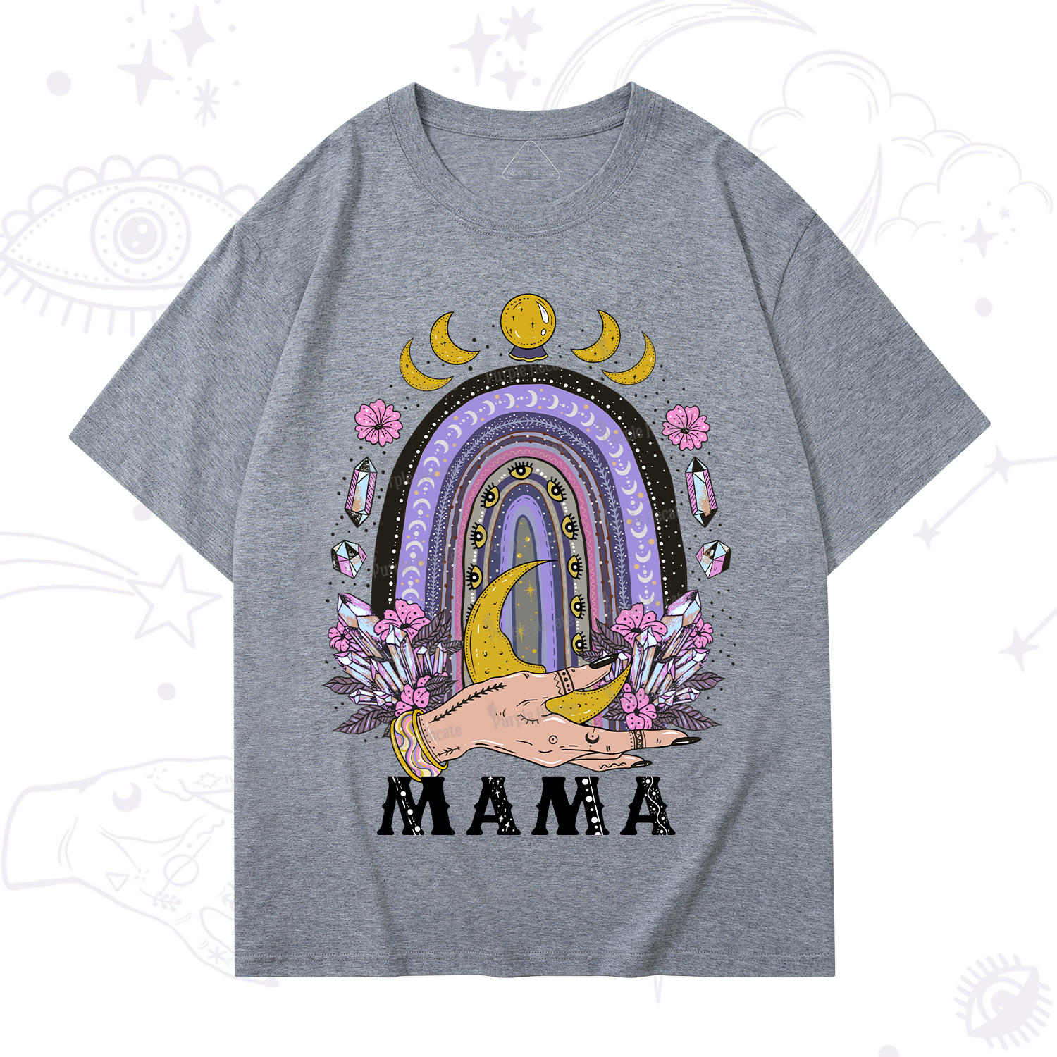 Purplehecate Gothic Mama Rainbow T-Shirt