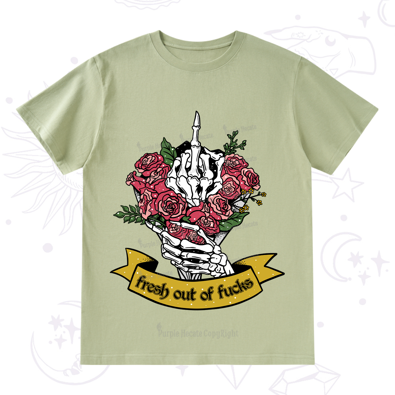 Purplehecate Fresh Out Of Fucks T-Shirt