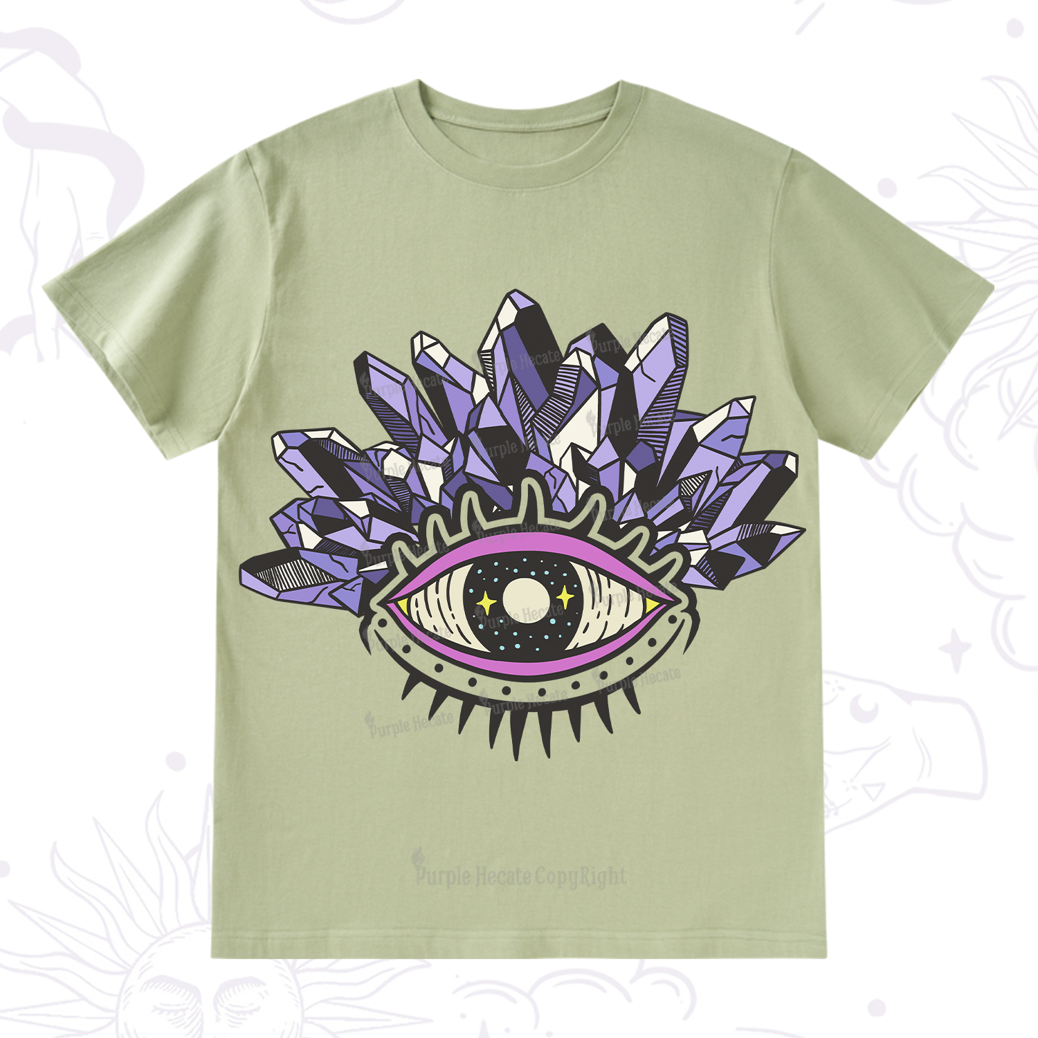 Purplehecate Crystal Eye T-Shirt