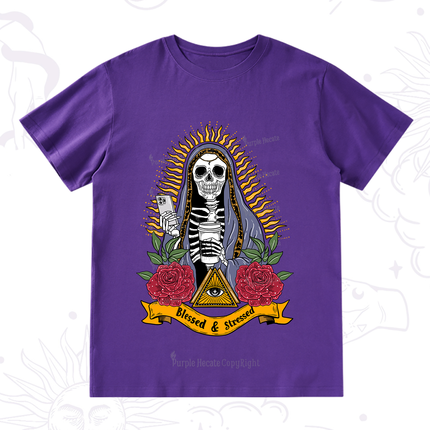Purplehecate Blessed And Stressed T-Shirt
