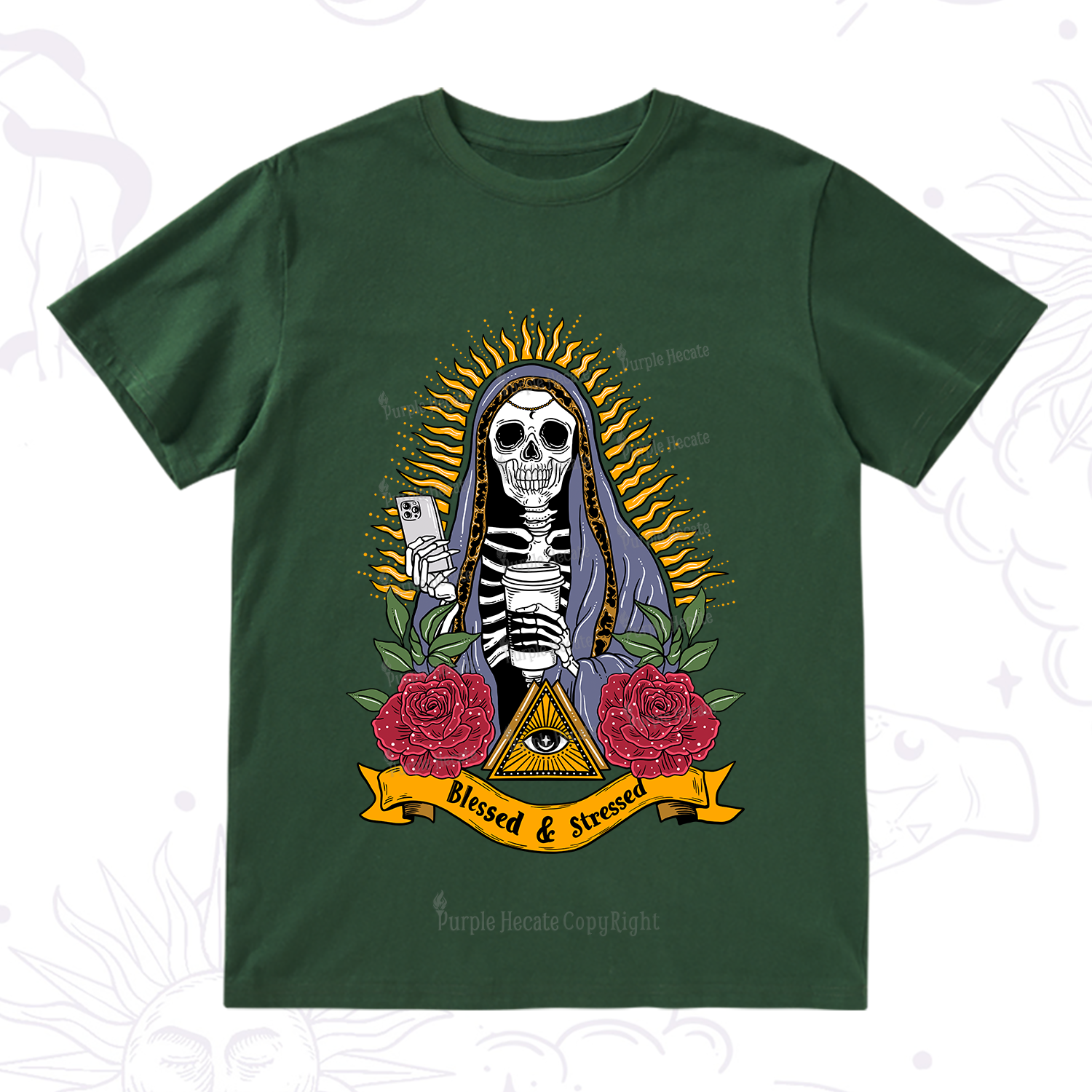 Purplehecate Blessed And Stressed T-Shirt